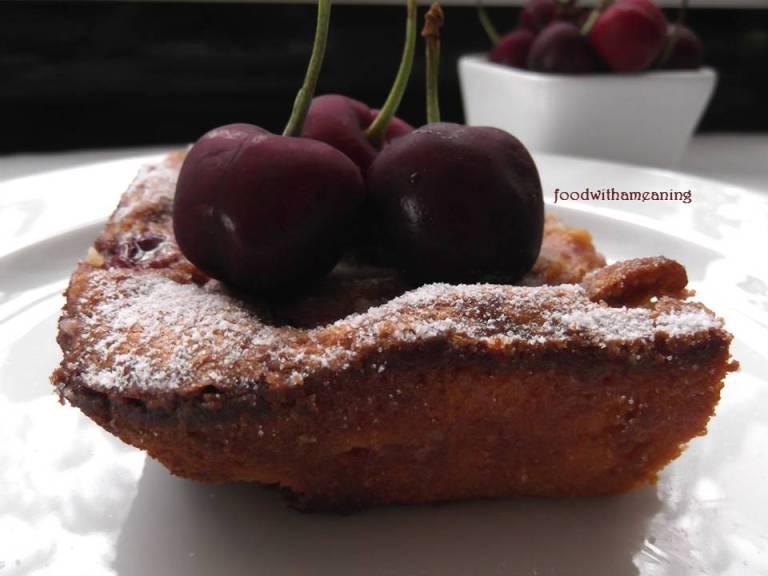 clafoutis de cereja.