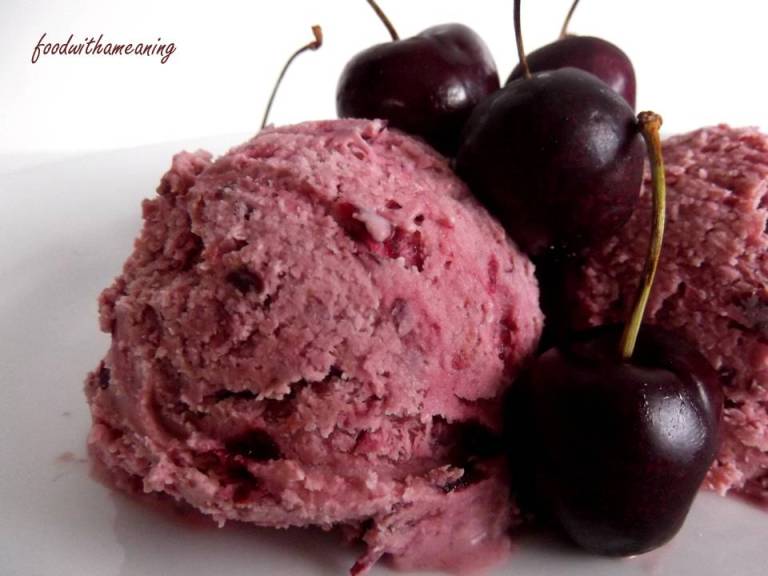 gelado de cereja