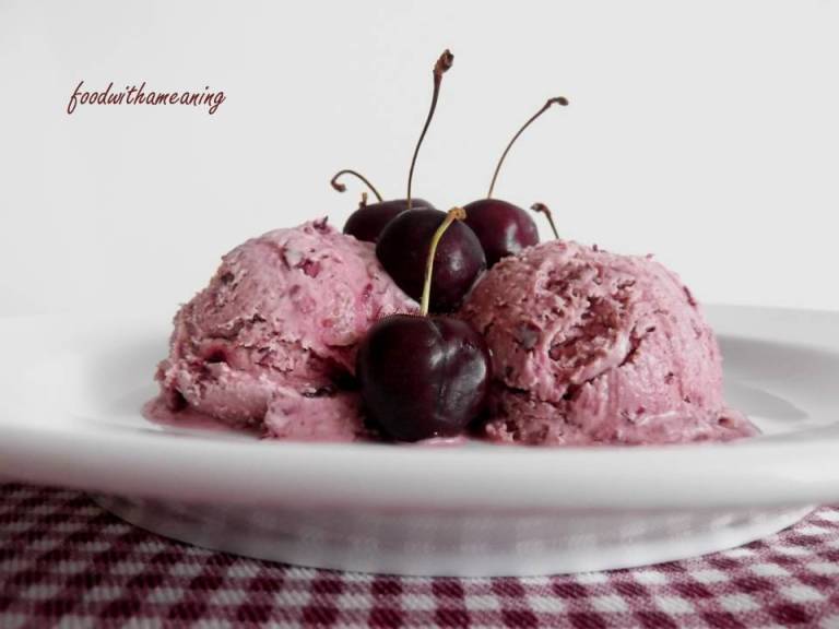 gelado de cereja