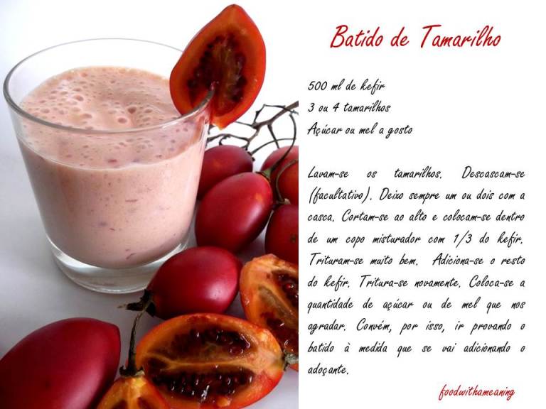 batido de tamarilho e kefir