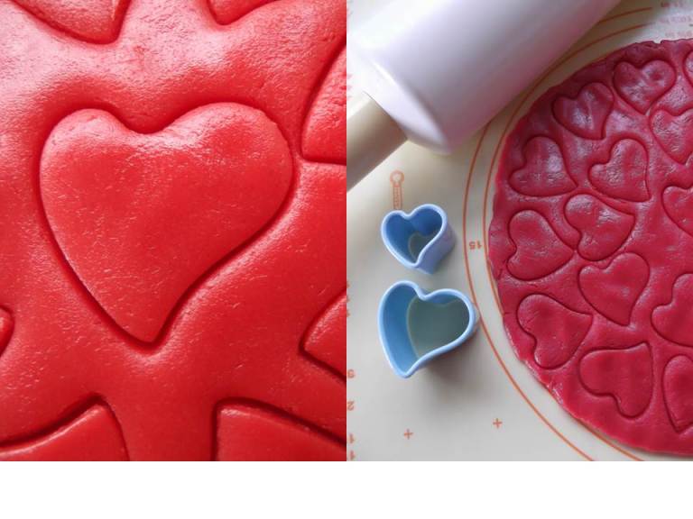 pink cookie hearts-foodwithameaning