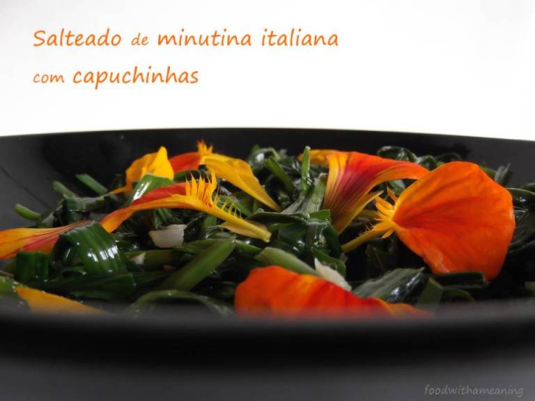 salteado de minutina italiana com capuchinha_foodwithameaning