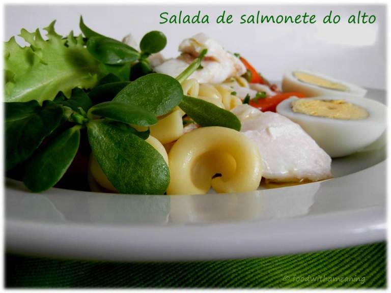Salada de salmonete do alto