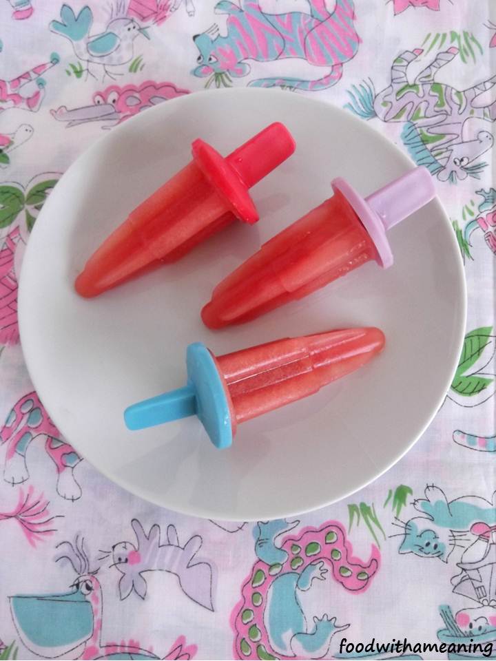 picolés de melancia