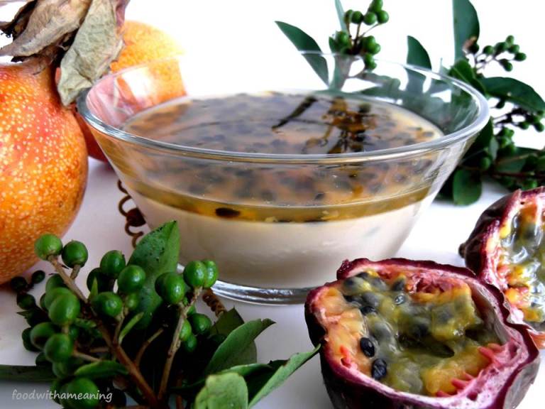 mousse de dois maracujás