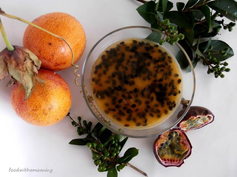 mousse de dois maracujás