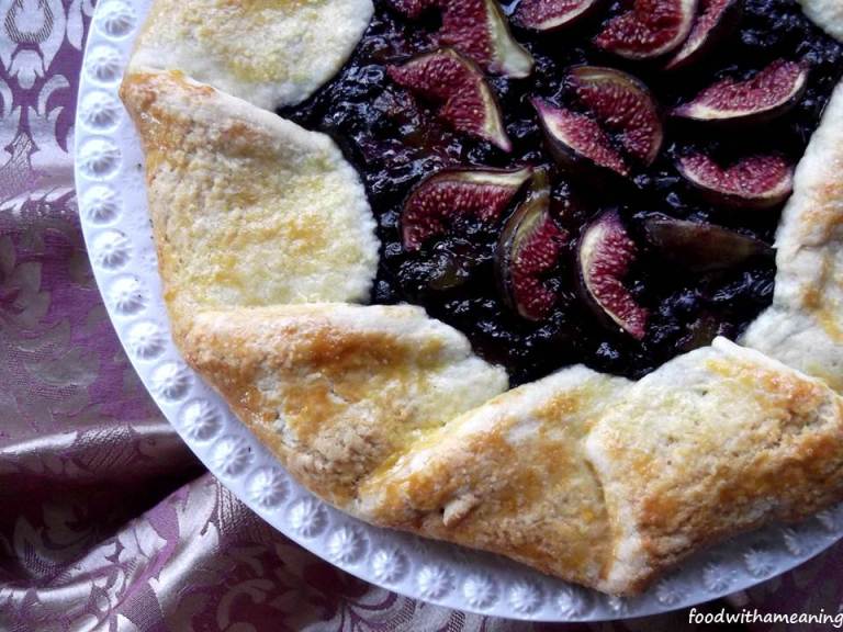 galette de figos e uva-da-serra