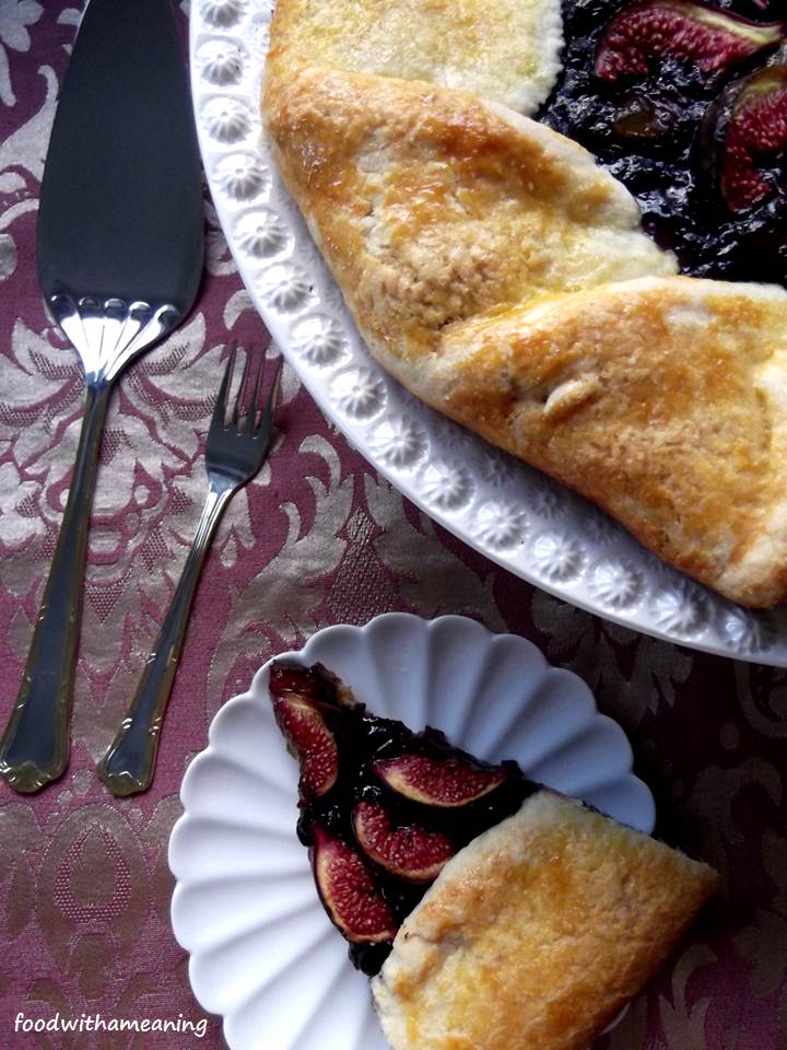 galette de figos e uva-da-serra