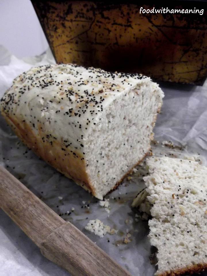 pão branco com sementes