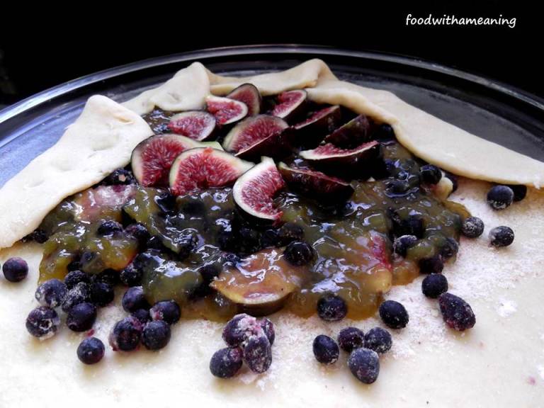 galette de figos e uva-da-serra