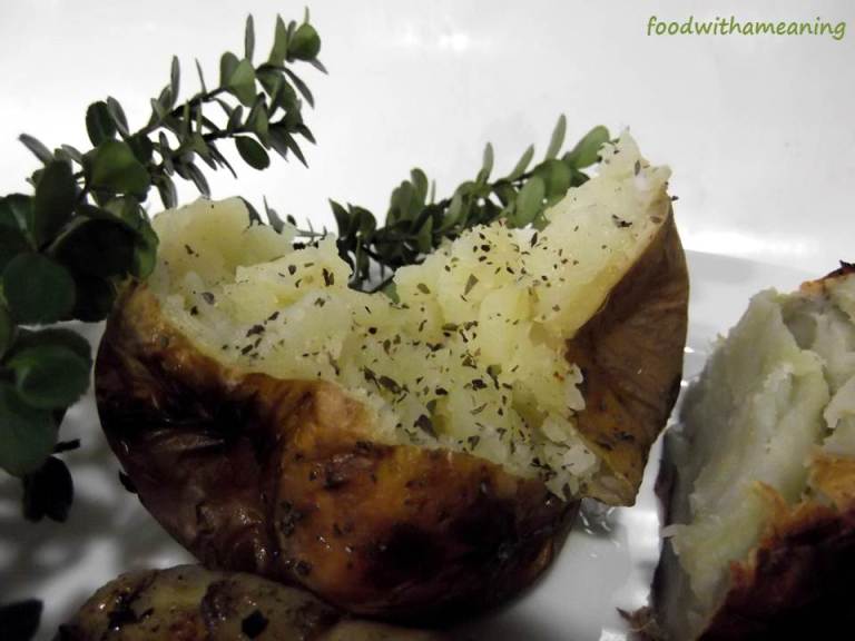 congro grelhado com batatas na prata