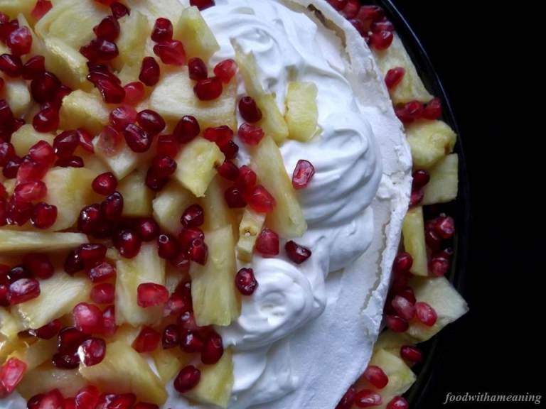 pavlova de ananás e romã_foodwithame