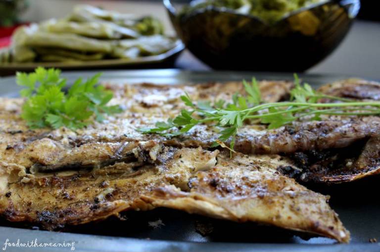 anchova grelhada