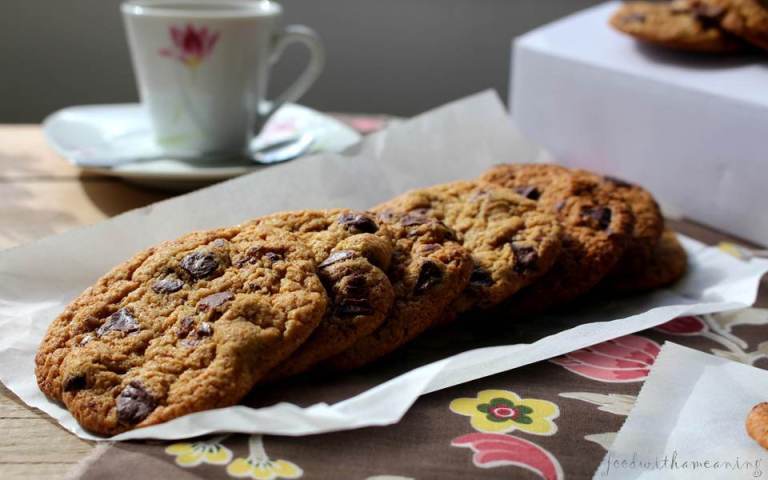 cookies de chocolate e manteiga de amendoim