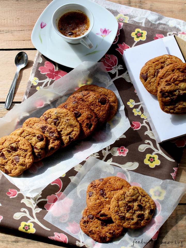 cookies de chocolate e manteiga de amendoim