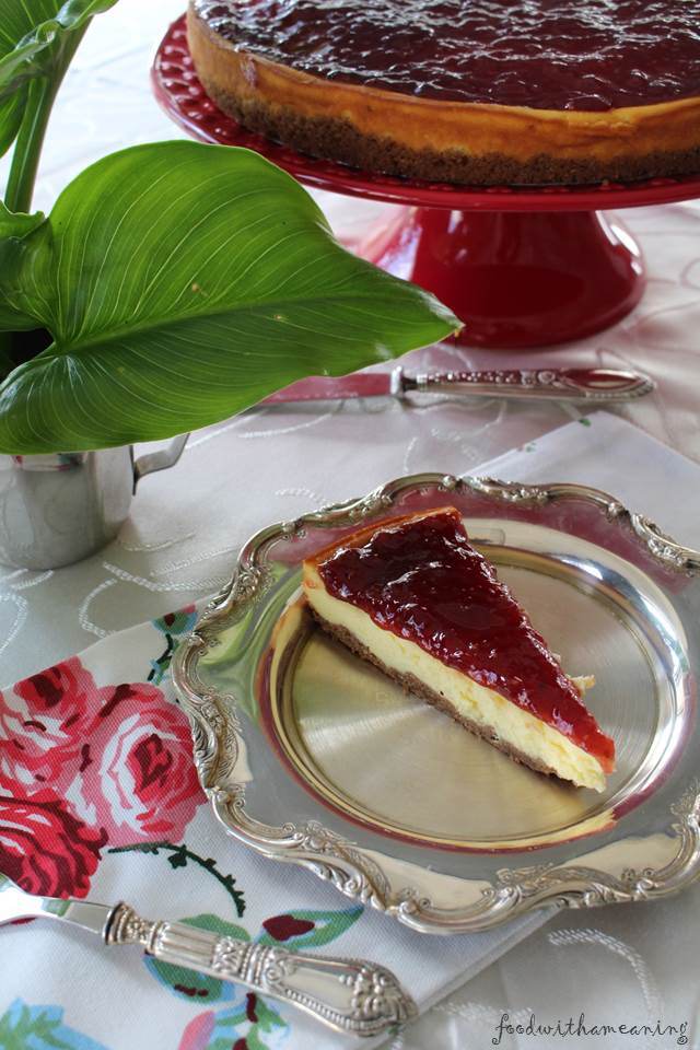 cheesecake de framboesa