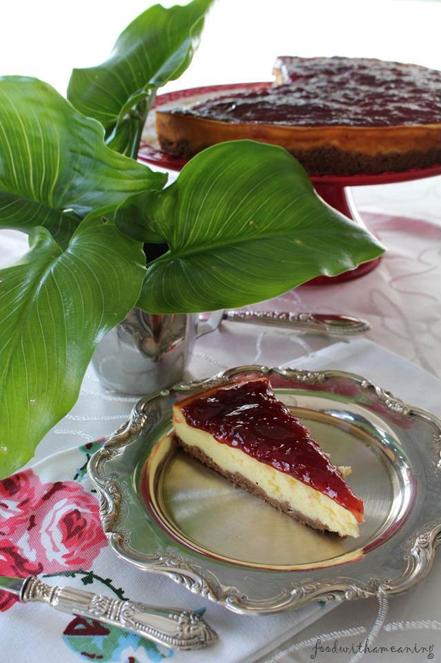 cheesecake de framboesa