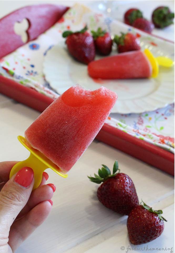 sorvete de morango e lima