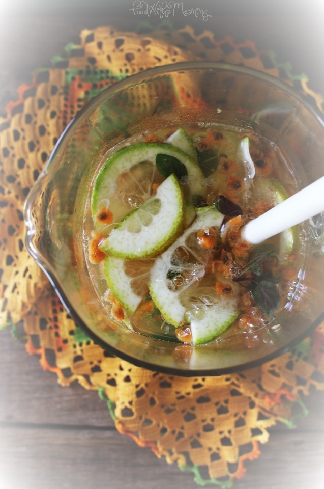 Limonada de Maracujá-Banana e Menta