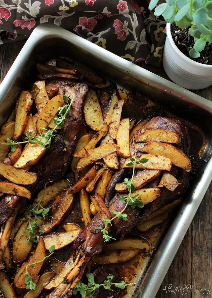 borrego assado à marroquina