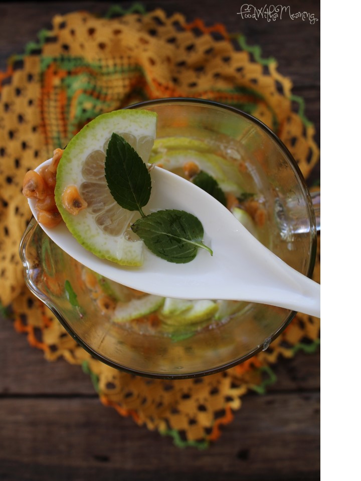 Limonada de Maracujá-Banana e Menta