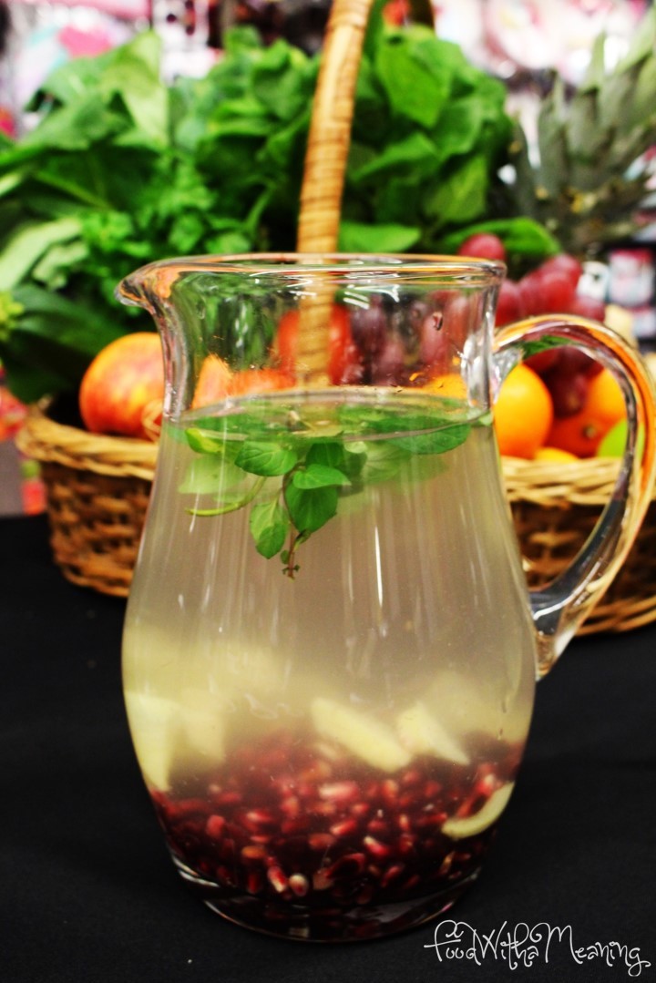 água de romã e gengibre