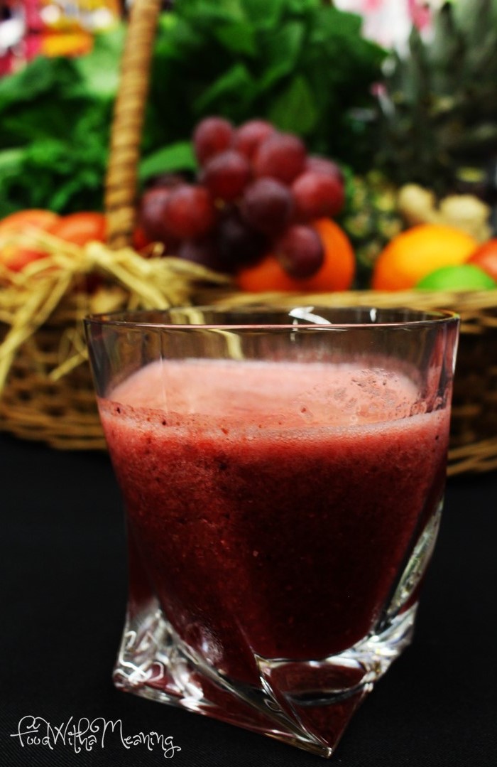 sumo de frutos vermelhos