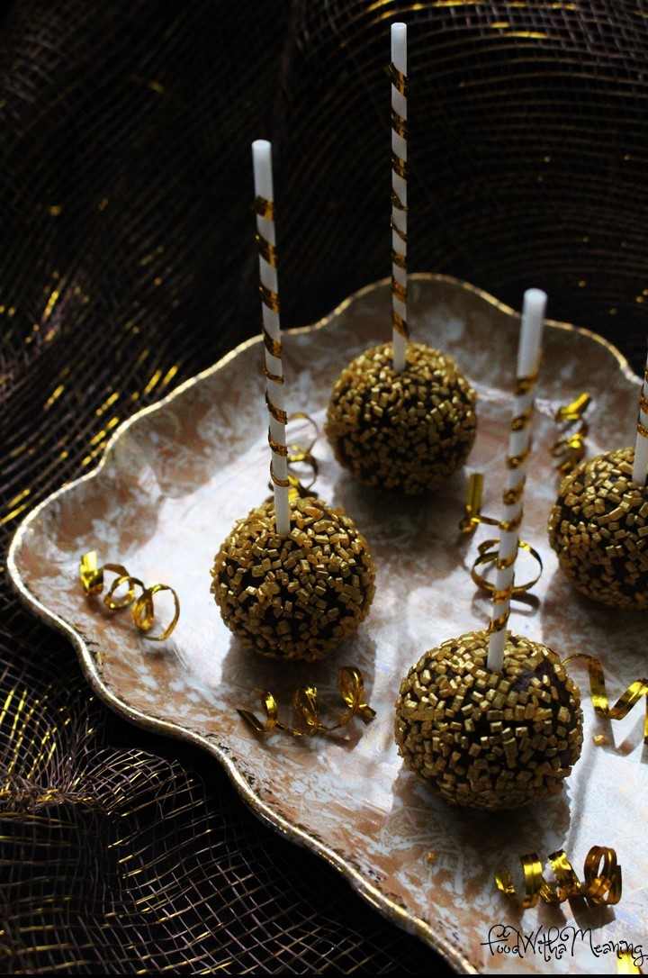 cake pops de chocolate com pimenta e canela