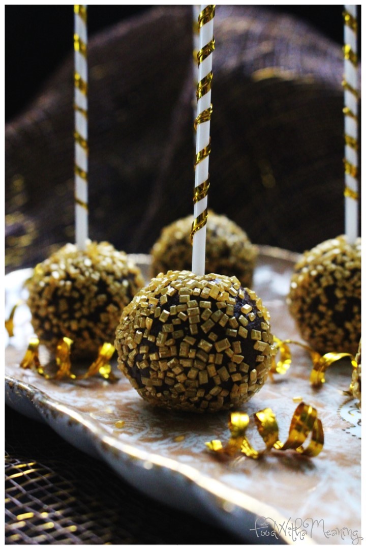cake pops de chocolate com pimenta e canela