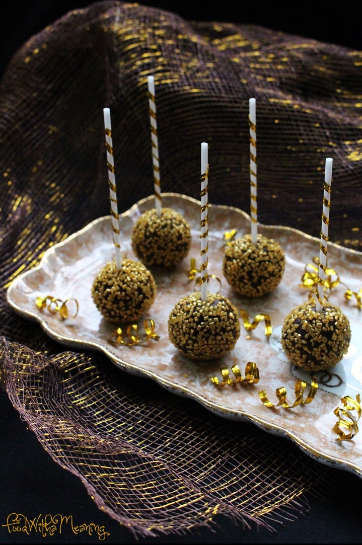 cake pops de chocolate com pimenta e canela