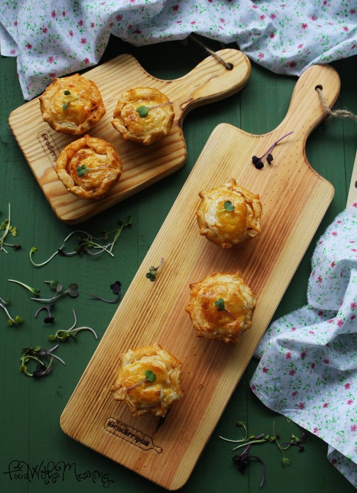 empadas de ratatouille e caldeirada de atum