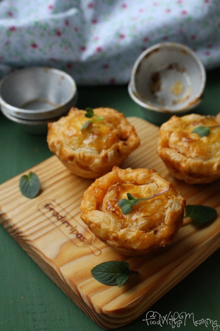 empadas de ratatouille e caldeirada de atum