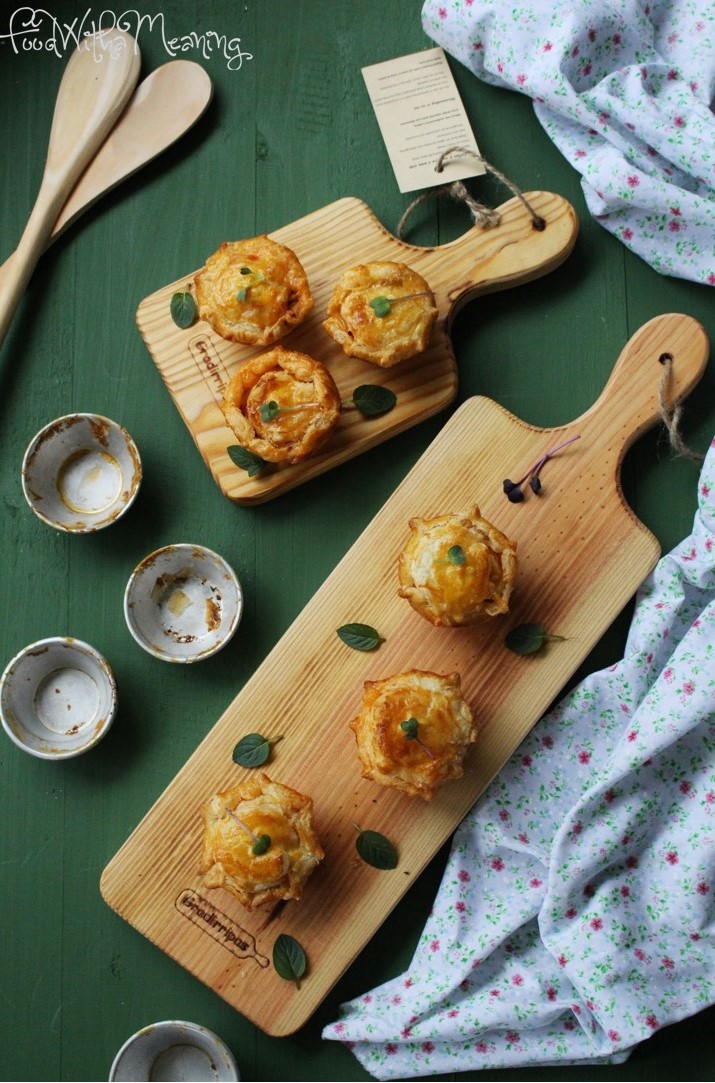 empadas de ratatouille e caldeirada de atum