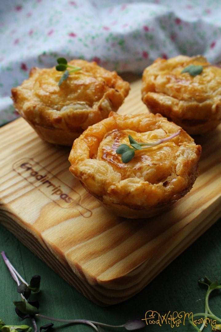 empadas de ratatouille e caldeirada de atum