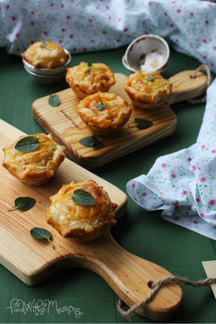 empadas de ratatouille e caldeirada de atum