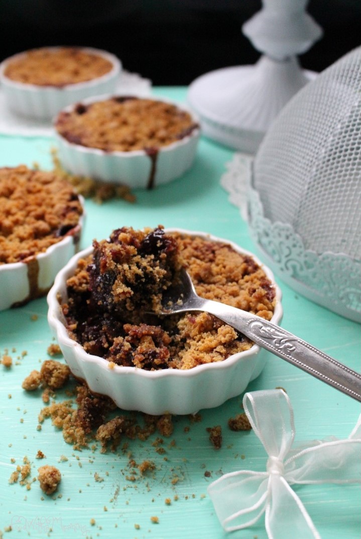 crumble de ruibarbo