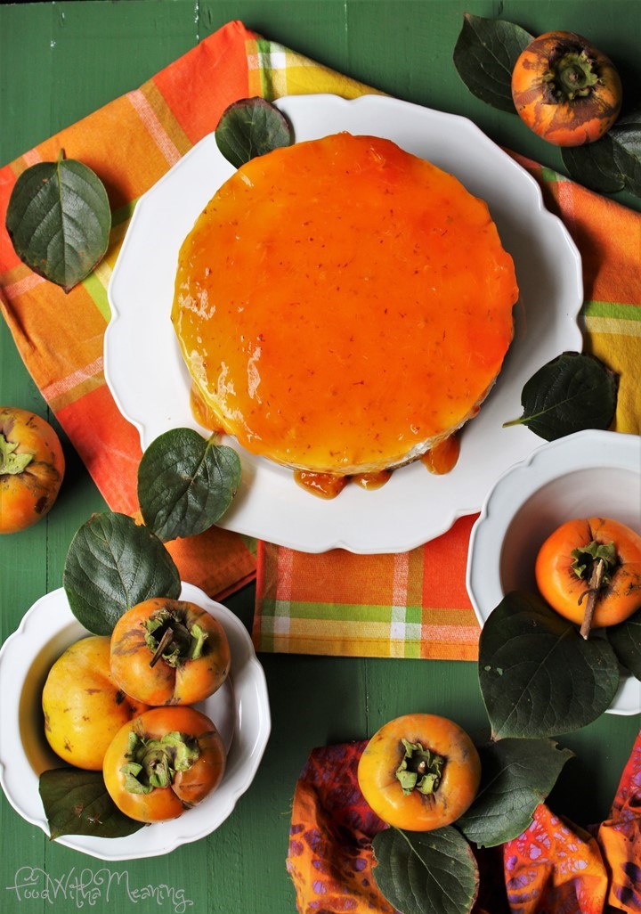 cheesecake de dióspiro