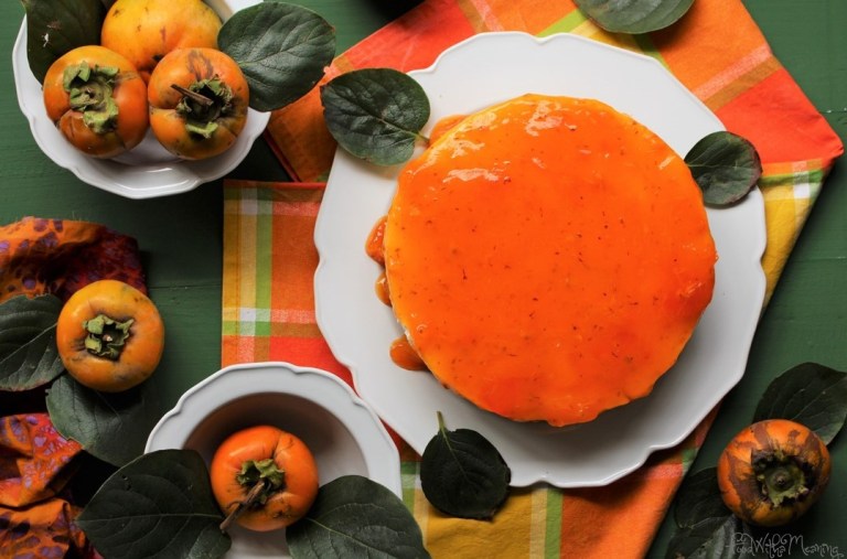 cheesecake de dióspiro