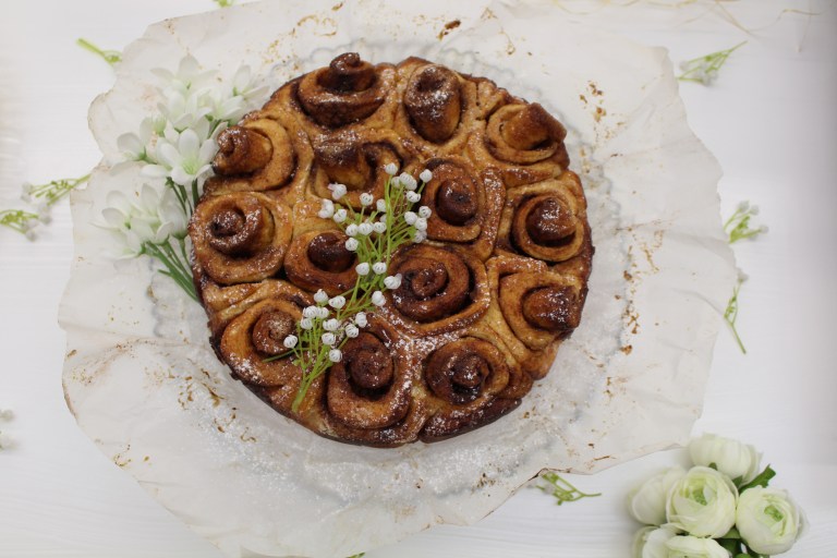 folar folhado de rosas